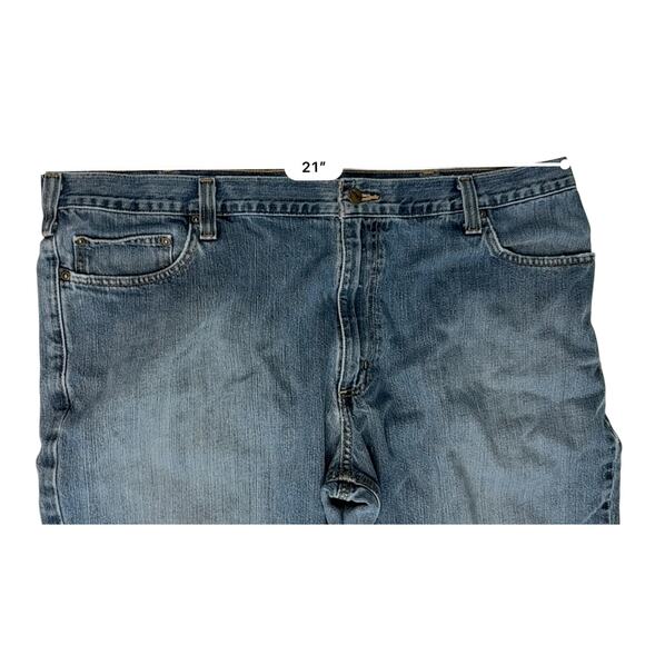 Carhartt Holter Relaxed Fit Jeans 42/29 Workwear Blue Casual Work Pants - Picture 4 of 8